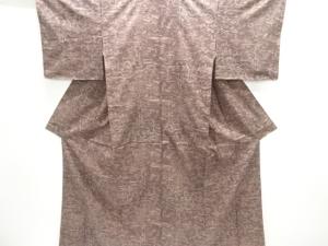 未使用品　家屋風景模様本場大島紬着物(染)